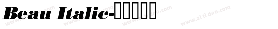 Beau Italic字体转换